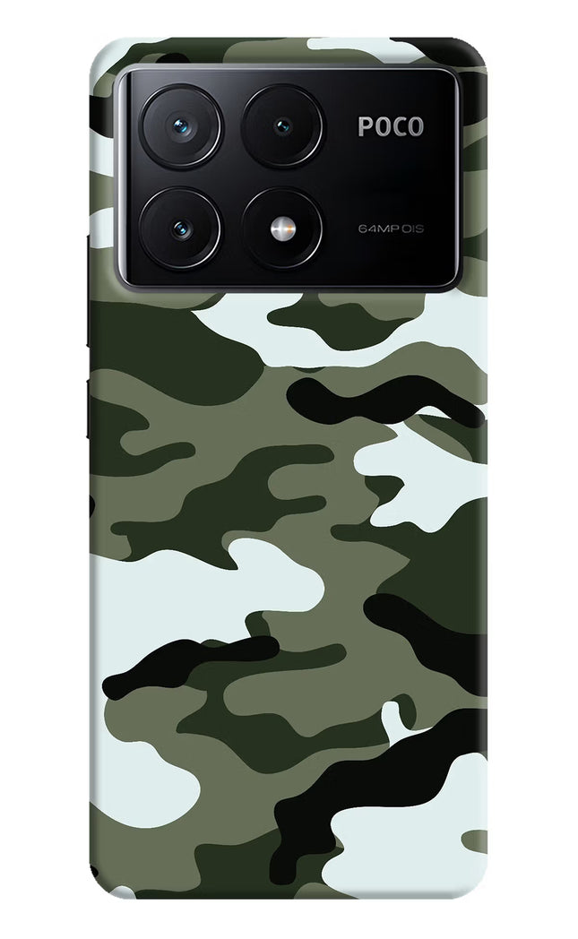 Camouflage Poco X6 Pro Hard Case Back Cover by Casekaro