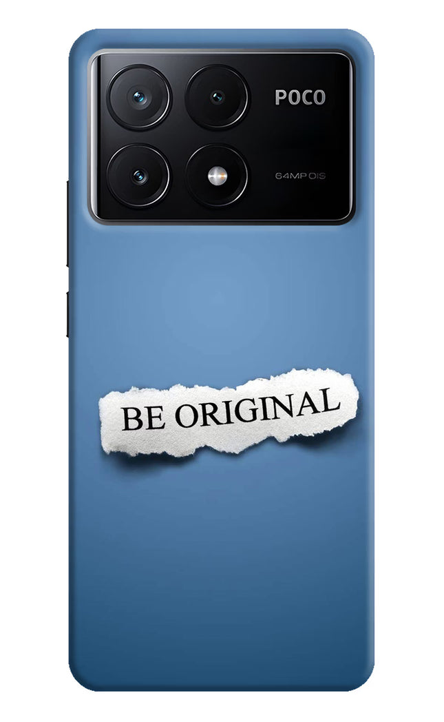 Be Original Poco X6 Pro Hard Case Back Cover by Casekaro