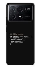 Life Motto Code Poco X6 Pro Hard Case Back Cover by Casekaro