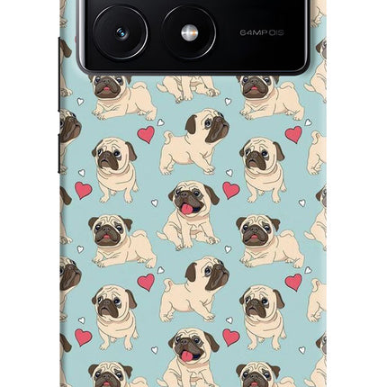 Pug Dog Poco X6 Pro Hard Case Back Cover by Casekaro