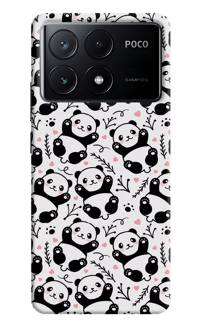 Cute Panda Poco X6 Pro Hard Case Back Cover by Casekaro