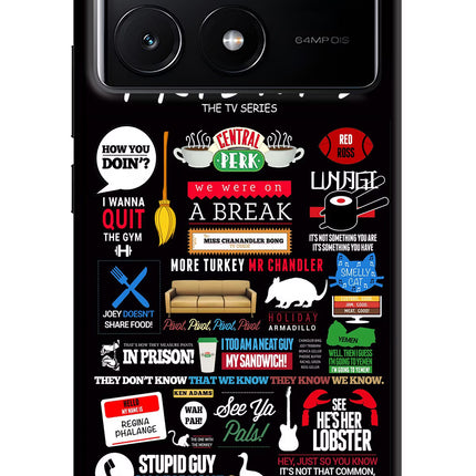 FRIENDS Poco X6 Pro Hard Case Back Cover by Casekaro