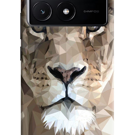 Lion Art Poco X6 Pro Hard Case Back Cover by Casekaro
