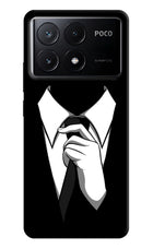 Black Tie Poco X6 Pro Hard Case Back Cover by Casekaro