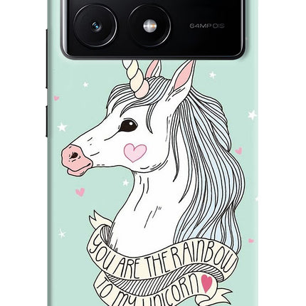 Unicorn Wallpaper Poco X6 Pro Hard Case Back Cover by Casekaro