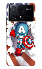 Captain America Poco X6 Pro Hard Case Back Cover by Casekaro