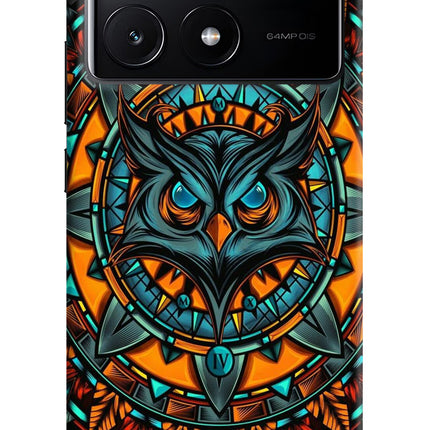 Angry Owl Art Poco X6 Pro Hard Case Back Cover by Casekaro