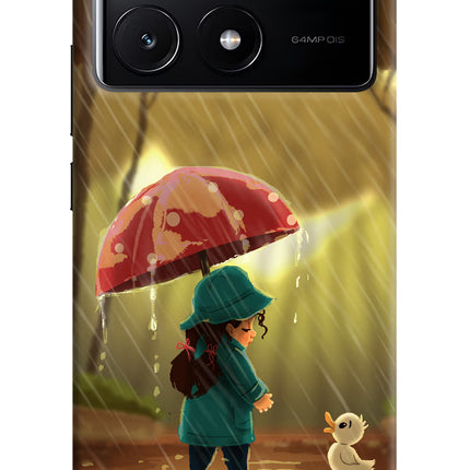 Rainy Day Poco X6 Pro Hard Case Back Cover by Casekaro