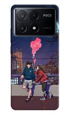 Chilling Couple Poco X6 Pro Hard Case Back Cover by Casekaro