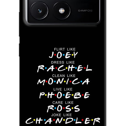 FRIENDS Character Poco X6 Pro Hard Case Back Cover by Casekaro