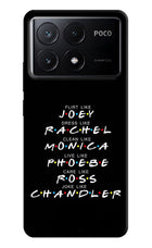 FRIENDS Character Poco X6 Pro Hard Case Back Cover by Casekaro