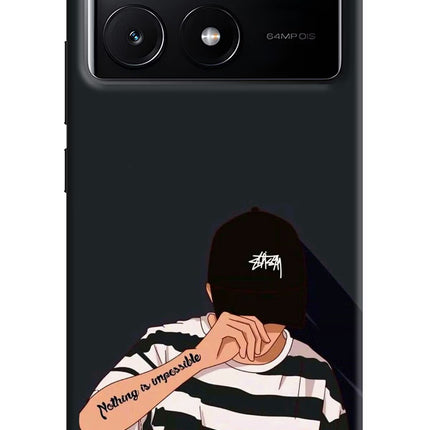 Aesthetic Boy Poco X6 Pro Hard Case Back Cover by Casekaro