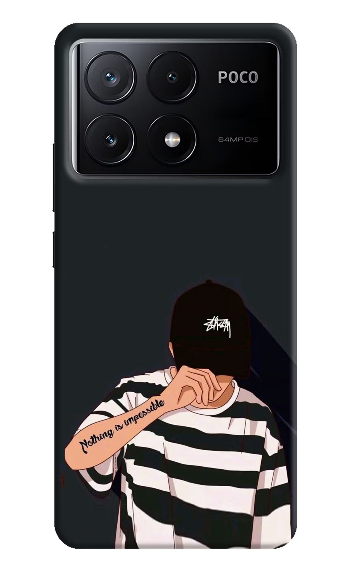 Aesthetic Boy Poco X6 Pro Hard Case Back Cover by Casekaro