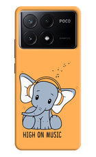 High On Music Poco X6 Pro Hard Case Back Cover by Casekaro