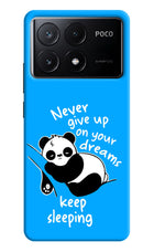 Keep Sleeping Poco X6 Pro Hard Case Back Cover by Casekaro