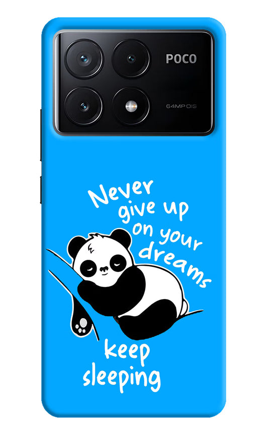 Keep Sleeping Poco X6 Pro Hard Case Back Cover by Casekaro
