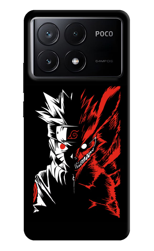 Naruto Two Face Poco X6 Pro Hard Case Back Cover by Casekaro