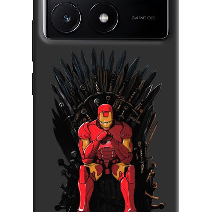 Ironman Throne Poco X6 Pro Hard Case Back Cover by Casekaro