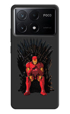 Ironman Throne Poco X6 Pro Hard Case Back Cover by Casekaro