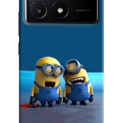 Minion Laughing Poco X6 Pro Hard Case Back Cover by Casekaro