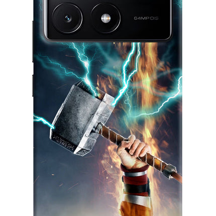 Thor Hammer Mjolnir Poco X6 Pro Hard Case Back Cover by Casekaro