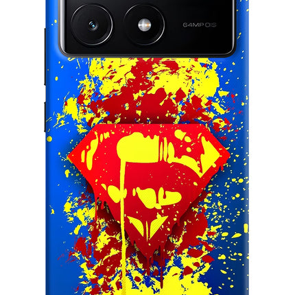 Superman logo Poco X6 Pro Hard Case Back Cover by Casekaro