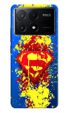 Superman logo Poco X6 Pro Hard Case Back Cover by Casekaro