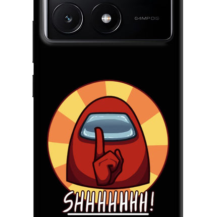 Among Us Shhh! Poco X6 Pro Hard Case Back Cover by Casekaro