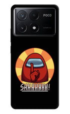 Among Us Shhh! Poco X6 Pro Hard Case Back Cover by Casekaro