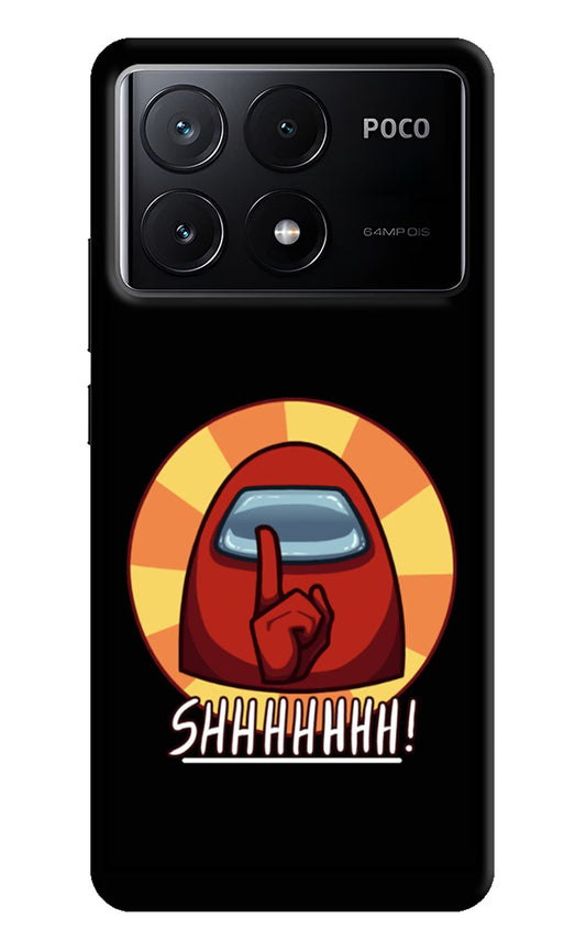 Among Us Shhh! Poco X6 Pro Hard Case Back Cover by Casekaro