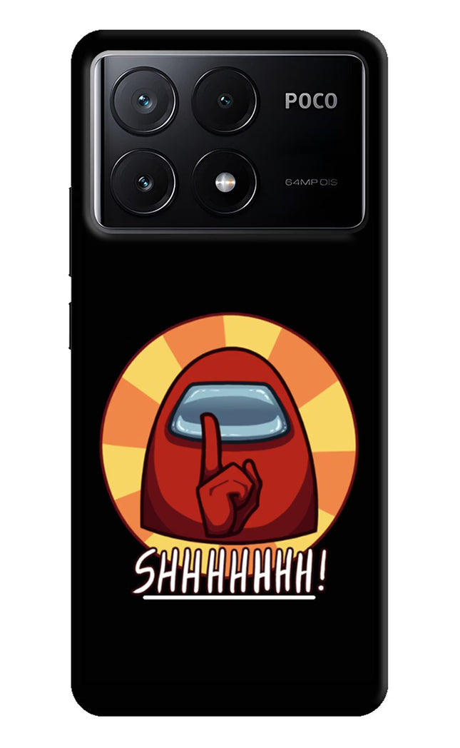 Among Us Shhh! Poco X6 Pro Hard Case Back Cover by Casekaro
