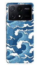 Blue Waves Poco X6 Pro Hard Case Back Cover by Casekaro