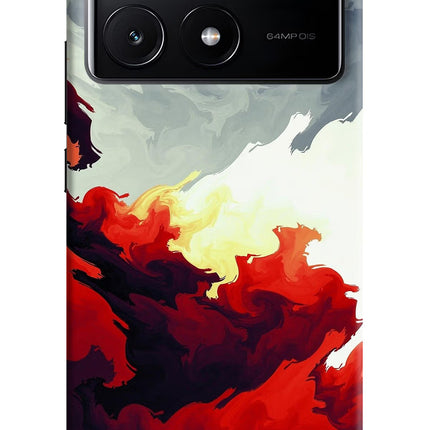 Fire Cloud Poco X6 Pro Hard Case Back Cover by Casekaro
