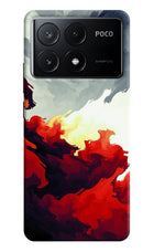 Fire Cloud Poco X6 Pro Hard Case Back Cover by Casekaro