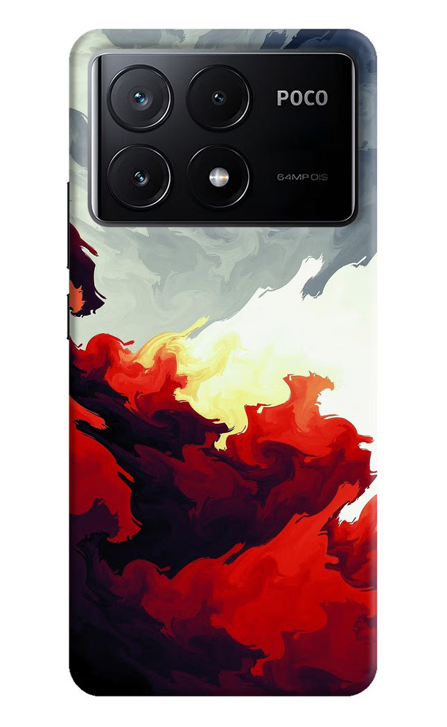 Fire Cloud Poco X6 Pro Hard Case Back Cover by Casekaro