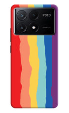 Rainbow Poco X6 Pro Hard Case Back Cover by Casekaro