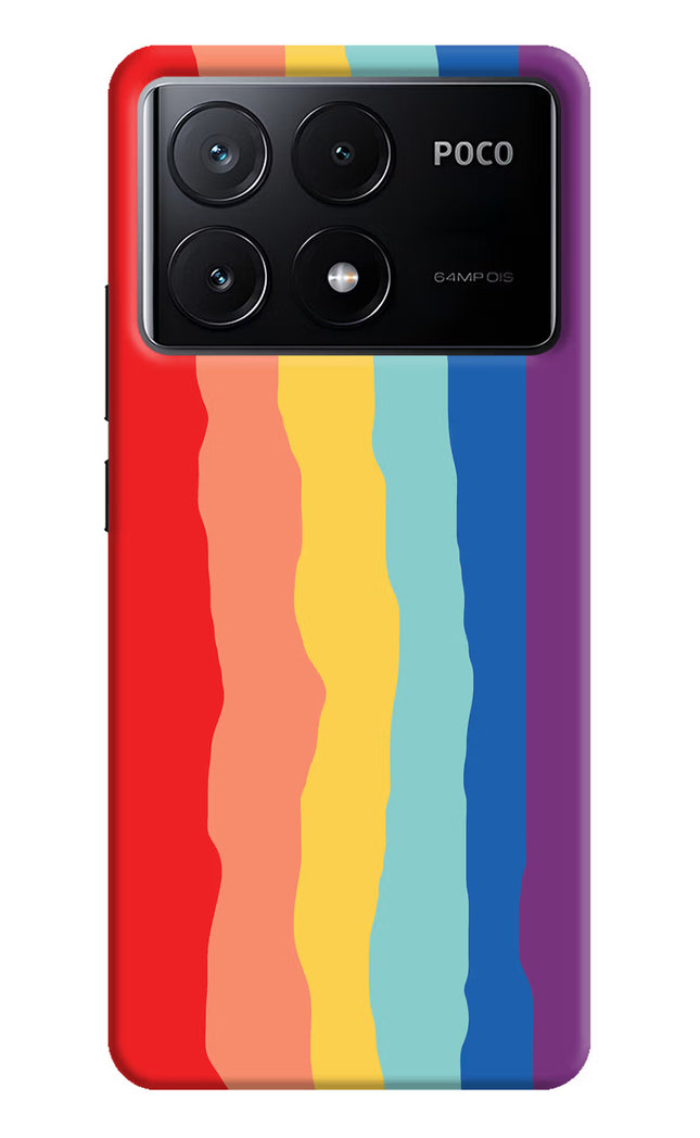 Rainbow Poco X6 Pro Hard Case Back Cover by Casekaro