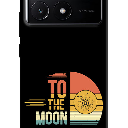 To the Moon Poco X6 Pro Hard Case Back Cover by Casekaro