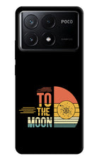 To the Moon Poco X6 Pro Hard Case Back Cover by Casekaro