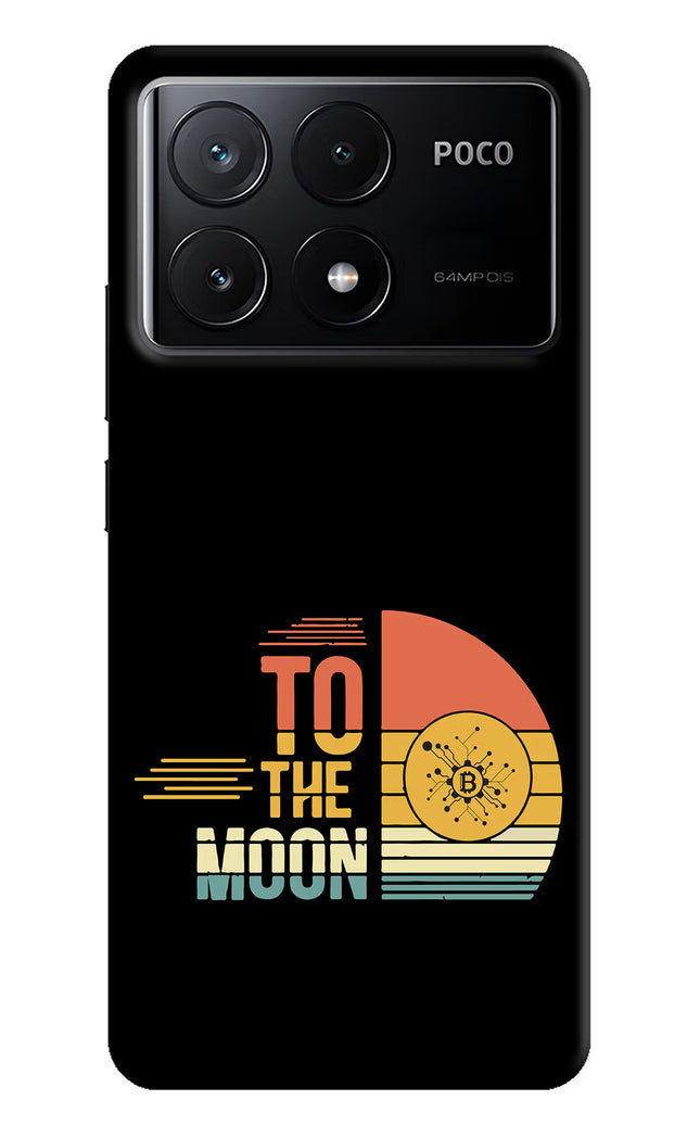 To the Moon Poco X6 Pro Hard Case Back Cover by Casekaro