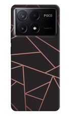 Geometric Pattern Poco X6 Pro Hard Case Back Cover by Casekaro