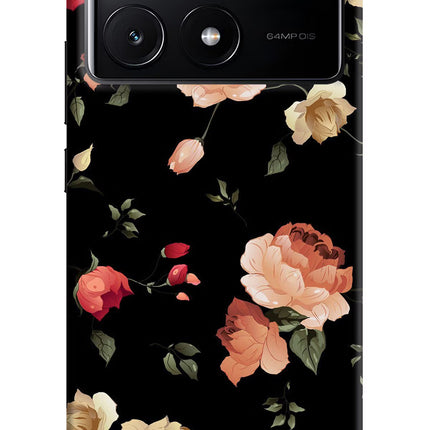 Flowers Poco X6 Pro Hard Case Back Cover by Casekaro