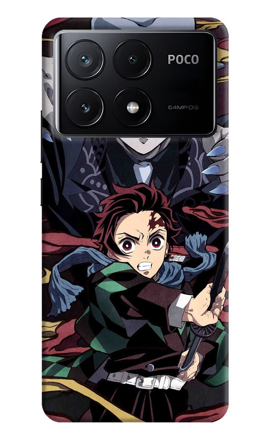 Demon Slayer Poco X6 Pro Hard Case Back Cover by Casekaro