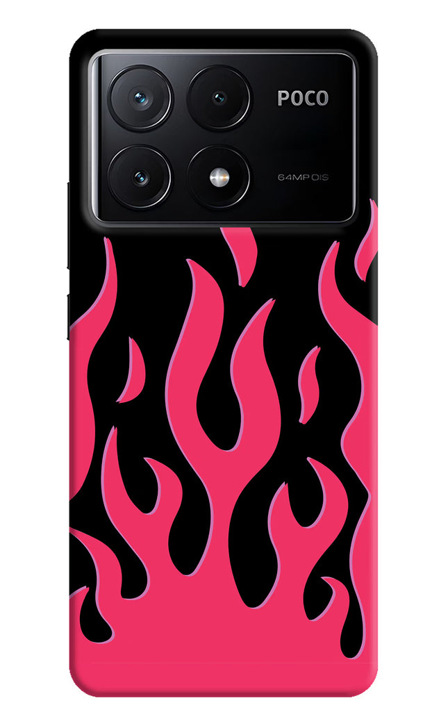 Fire Flames Poco X6 Pro Hard Case Back Cover by Casekaro