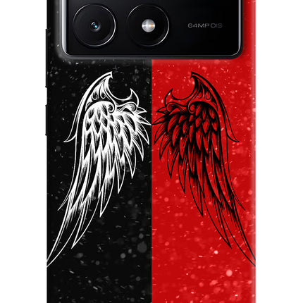 Wings Poco X6 Pro Hard Case Back Cover by Casekaro