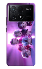 BTS Chibi Poco X6 Pro Hard Case Back Cover by Casekaro