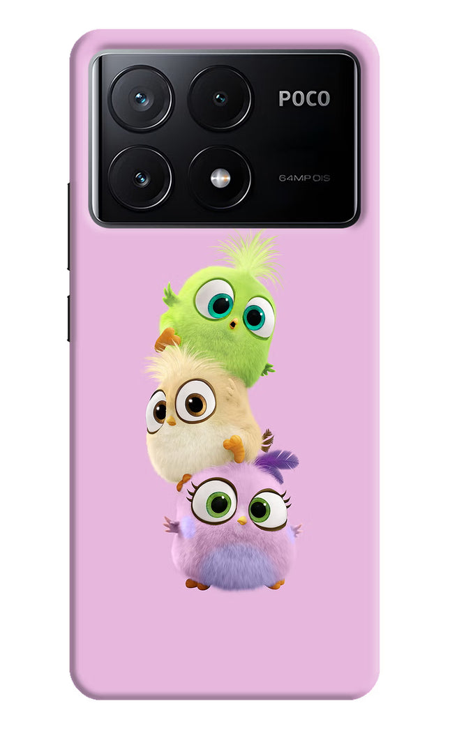 Cute Little Birds Poco X6 Pro Hard Case Back Cover by Casekaro