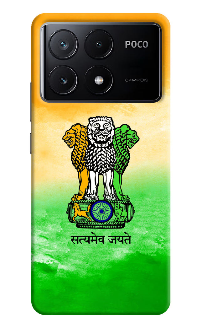 Satyamev Jayate Flag Poco X6 Pro Hard Case Back Cover by Casekaro