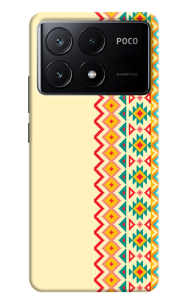 Ethnic Seamless Poco X6 Pro Hard Case Back Cover by Casekaro