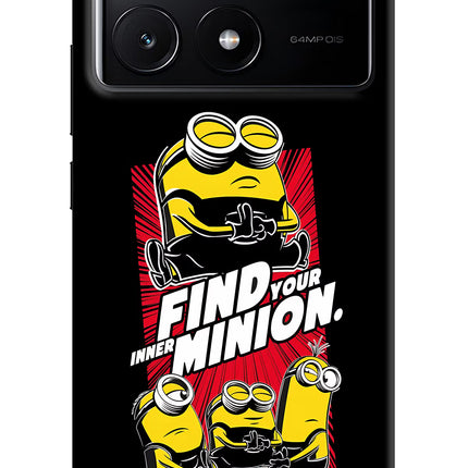 Find your inner Minion Poco X6 Pro Hard Case Back Cover by Casekaro